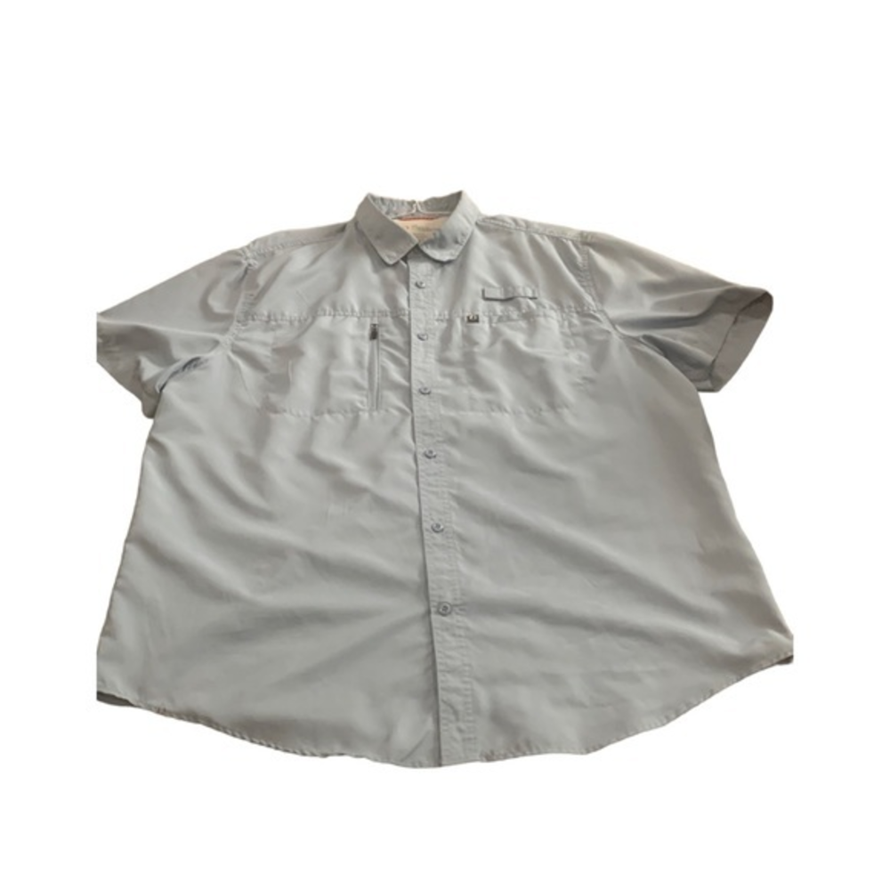 Men’s American Outdoorsman Shirt Blue Fishing Button Up Outdoor Mens Size 2XL‎